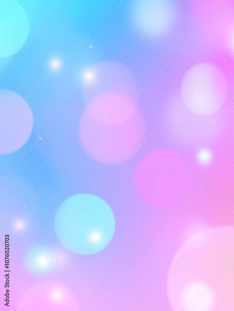 A soft gradient background featuring colorful bokeh circles for design purposes.