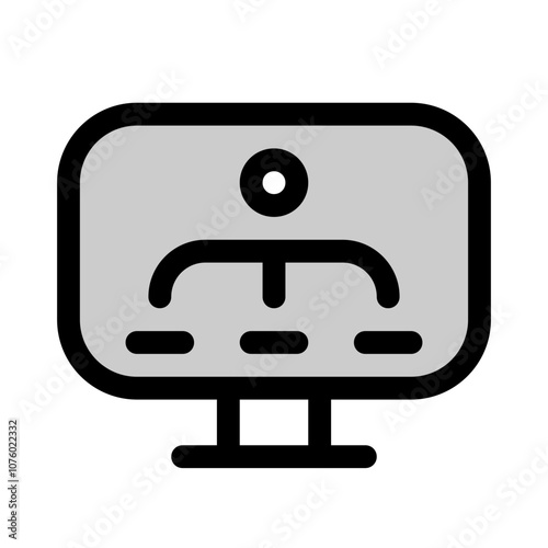 business organization icon with duotone style, perfect for user interface projects