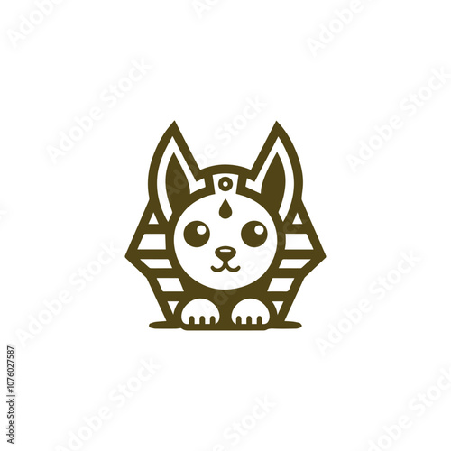 Cute anubis logo
