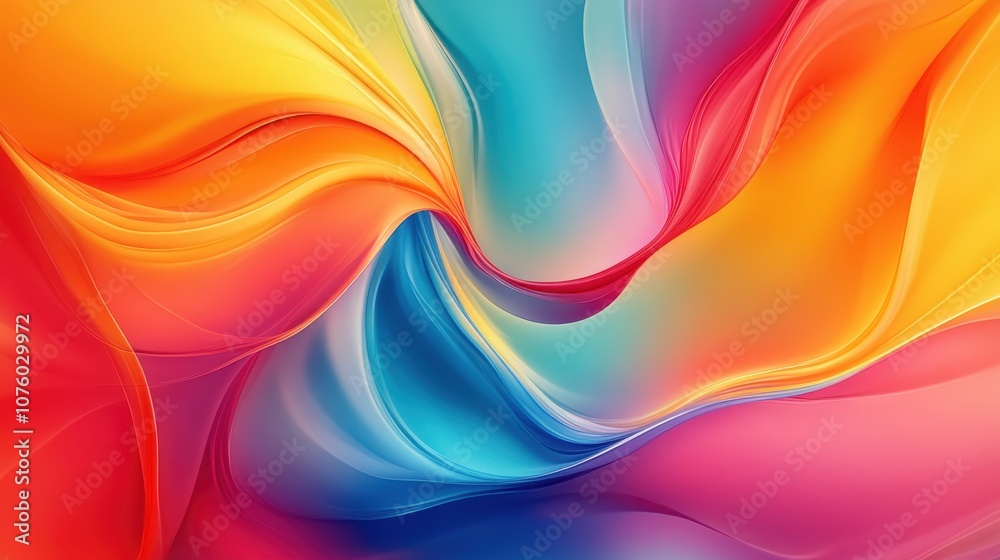 Colorful Abstract Flowing Fabric Colorful Abstract Flowing Fabric