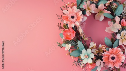 Vintage flower shop campaign with retro colors, hand-painted floral wreaths, and nostalgic fonts.