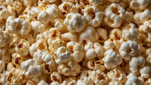 Close-up of popcorn kernels showing natural texture and shape