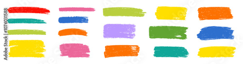 Brush box paint background text banner. Brush paint stroke for text box square frame. Vector hand drawn frame background set for highlight design graphic element. Square banner stroke vector