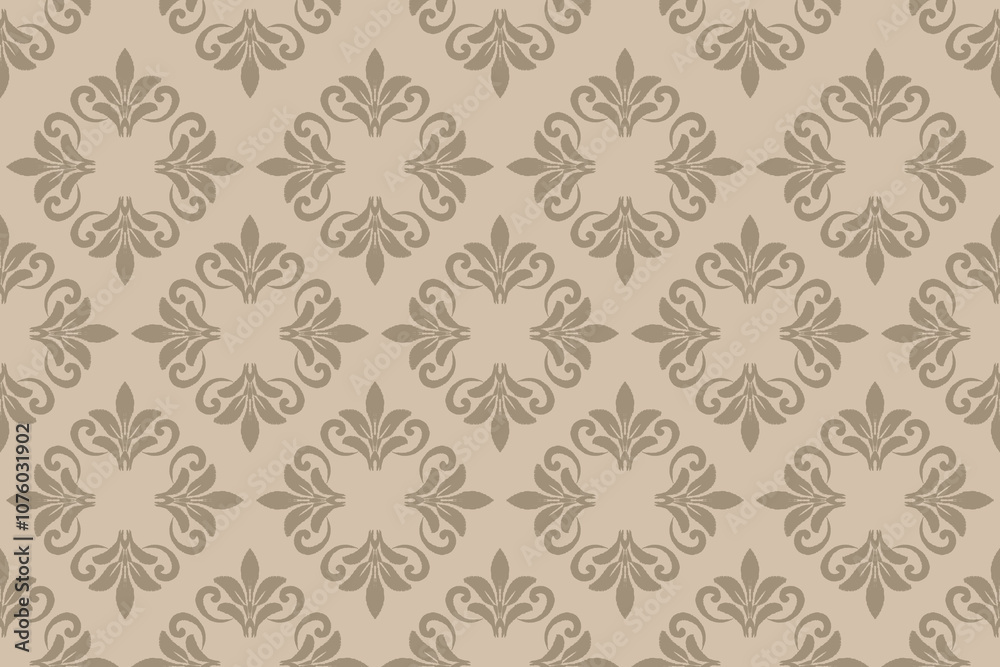 Geometric ethnic oriental ikat pattern traditional Design for background,carpet,wallpaper,clothing,wrapping,Batik,fabric,Vector illustration.embroidery style.