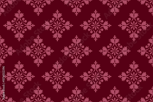 Geometric ethnic oriental ikat pattern traditional Design for background,carpet,wallpaper,clothing,wrapping,Batik,fabric,Vector illustration.embroidery style.