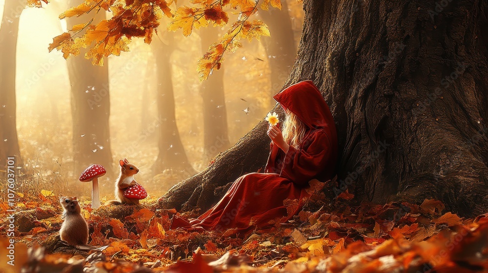 Little Red Riding Hood in Enchanted Forest	