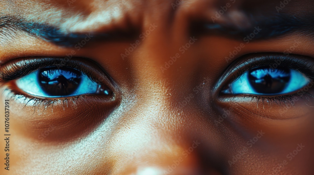 Intense Close-Up of Eyes Intense Close-Up of Eyes