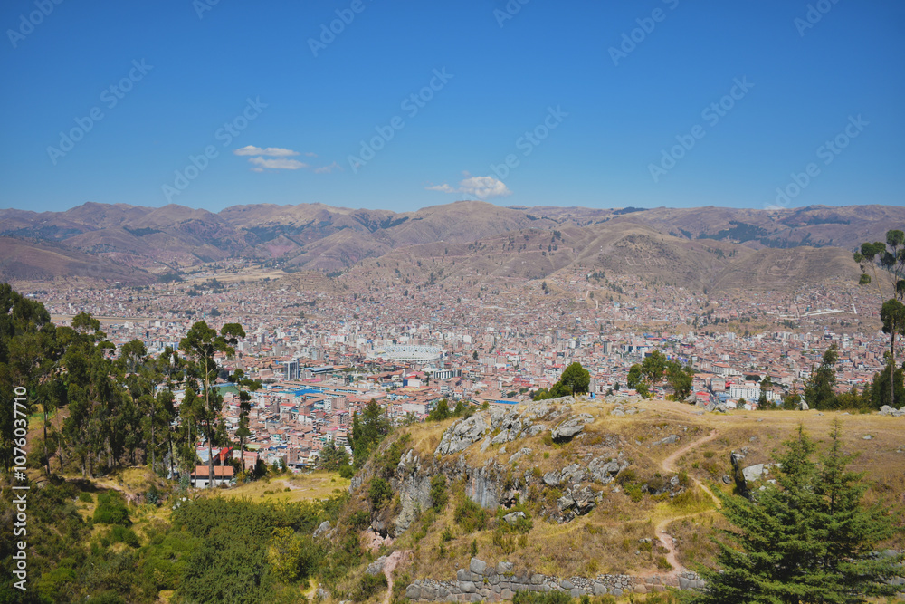 Panoramic View of Cusco City – Vibrant Skyline Surrounded by Andes Mountains Panoramic View of Cusco City – Vibrant Skyline Surrounded by Andes Mountains