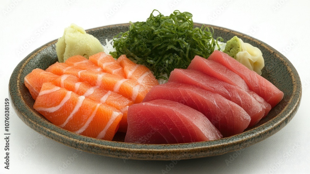Assorted Sushi Plate with Fresh Ingredients Assorted Sushi Plate with Fresh Ingredients