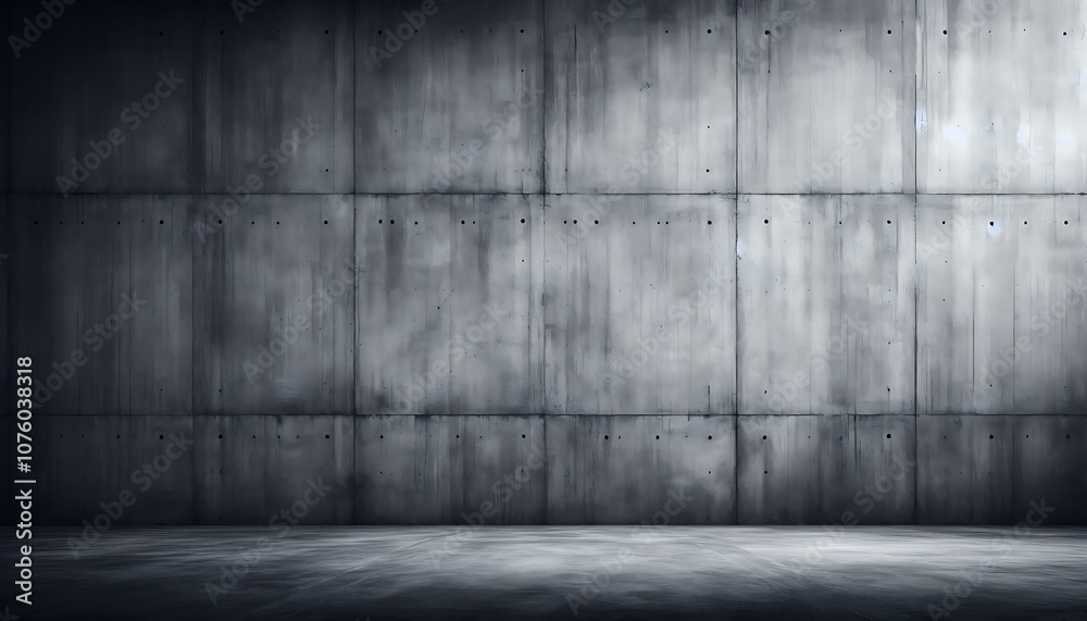 Modern Industrial Concrete Wall With Minimalistic Design. generator AI Modern Industrial Concrete Wall With Minimalistic Design. generator AI