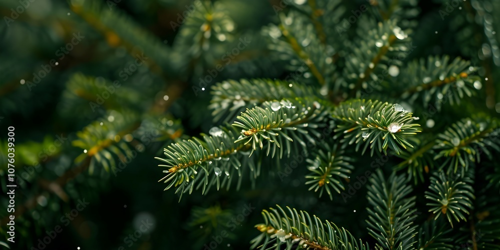 Beautiful Christmas Background with green fir tree brunch close up. Copy space Beautiful Christmas Background with green fir tree brunch close up. Copy space