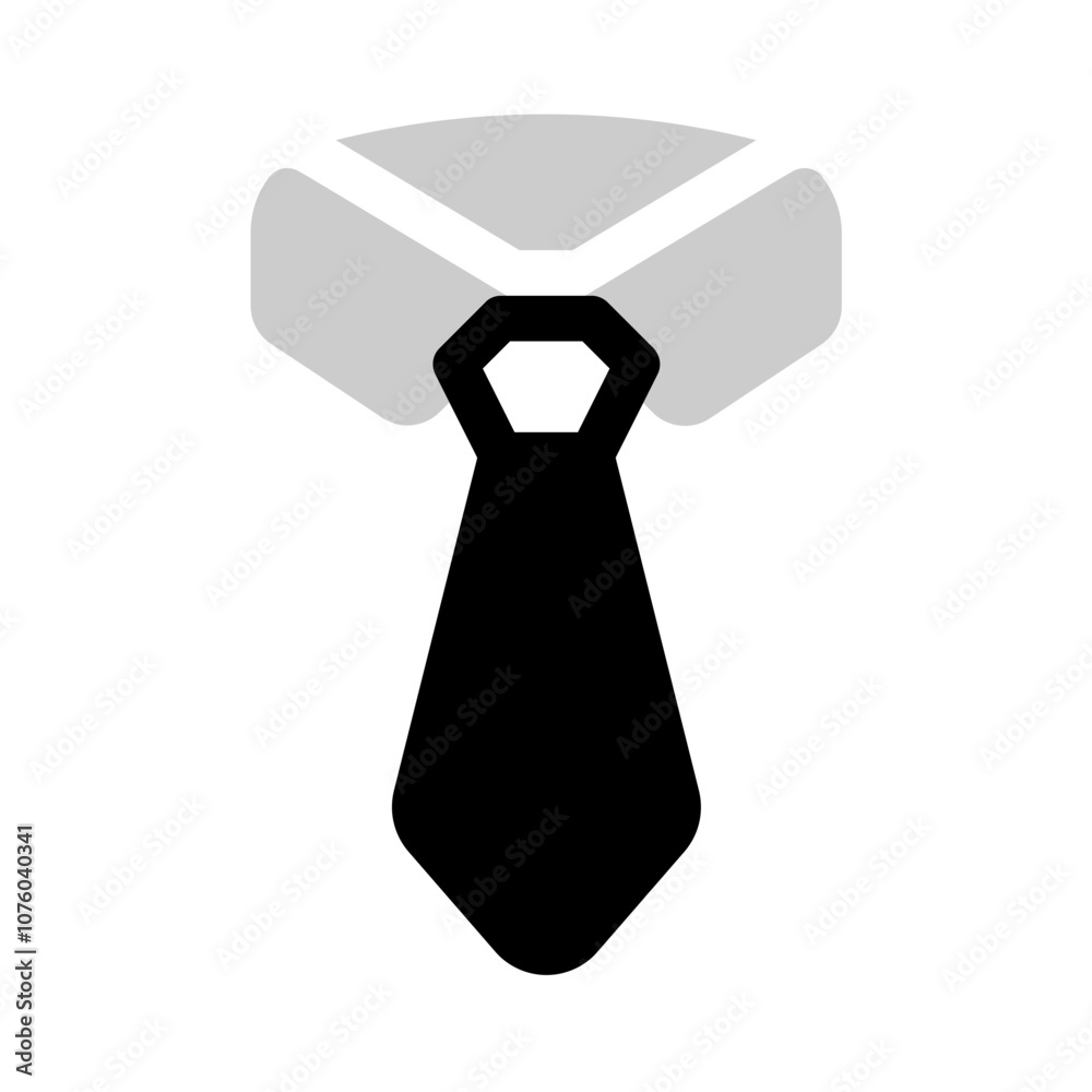 formal tie icon with bulk style, perfect for user interface projects