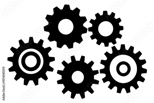 Gear or Cogwheel | isolated vector illustration on white background