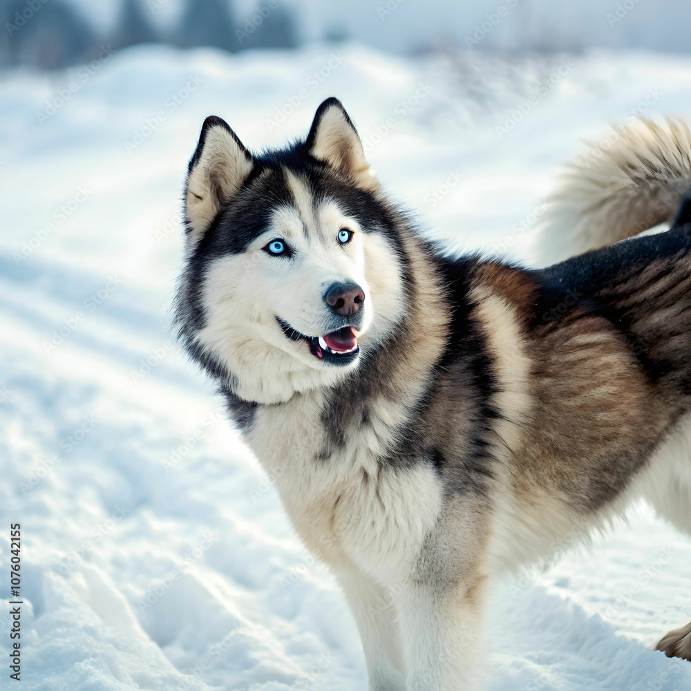 The Siberian Husky is a strong, energetic dog known for its striking appearance. The Siberian Husky is a strong, energetic dog known for its striking appearance.