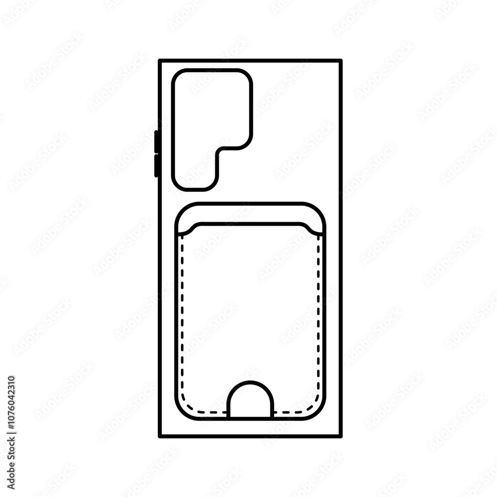 Outline Phone Case with Card Holder Outline Phone Case with Card Holder