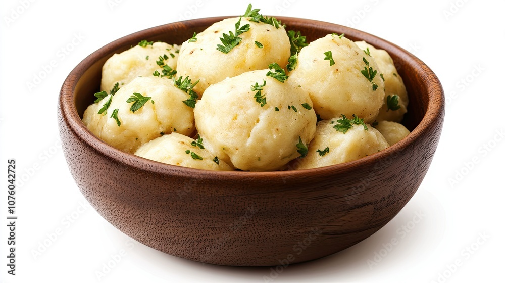 Rustic Bowl with Tender Dumplings and Herbs Rustic Bowl with Tender Dumplings and Herbs