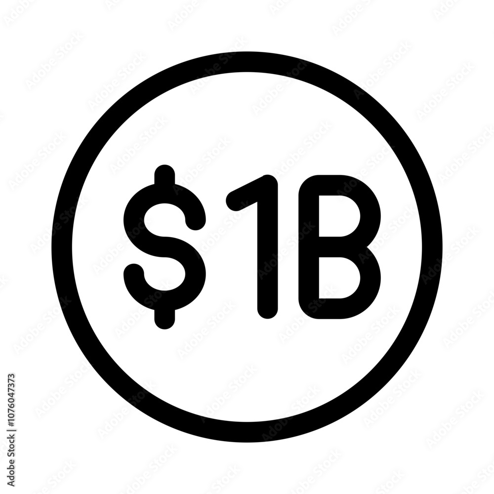 one billion icon with line style, perfect for user interface projects one billion icon with line style, perfect for user interface projects