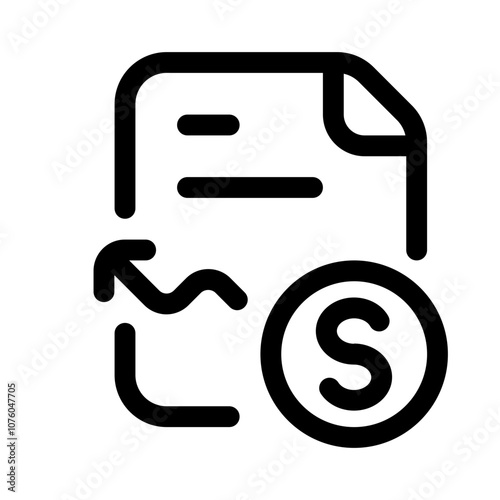 finance development icon with line style, perfect for user interface projects