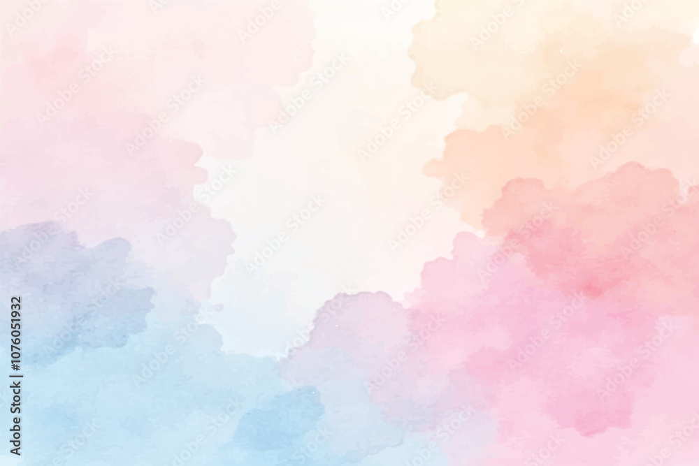 Soft Pastel Watercolor Background Illustration Soft Pastel Watercolor Background Illustration