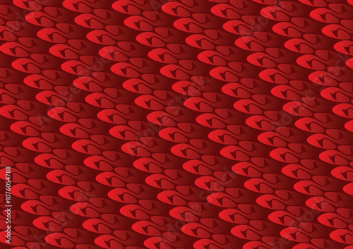 red background