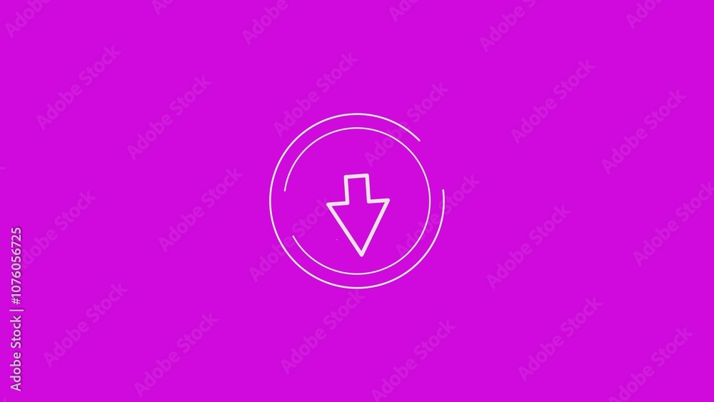 a simple design with bright on background downward-pointing arrow inside it. ndicating a drop-down menu in digital contexts. a simple design with bright on background downward-pointing arrow inside it. ndicating a drop-down menu in digital contexts.