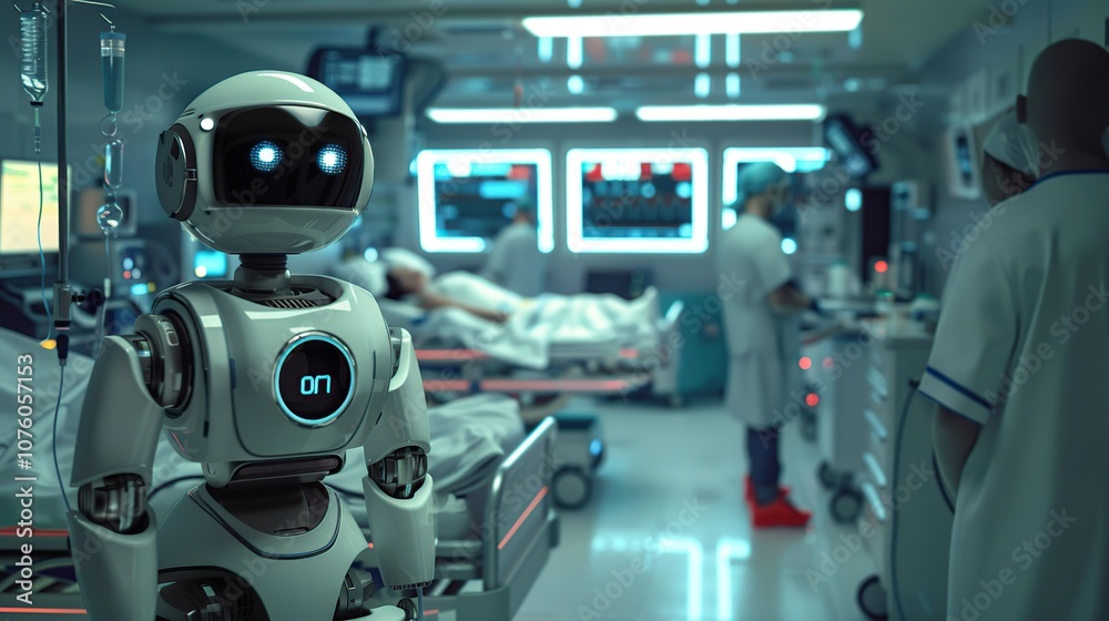 Medical Robot Assisting in a Hospital Room Medical Robot Assisting in a Hospital Room