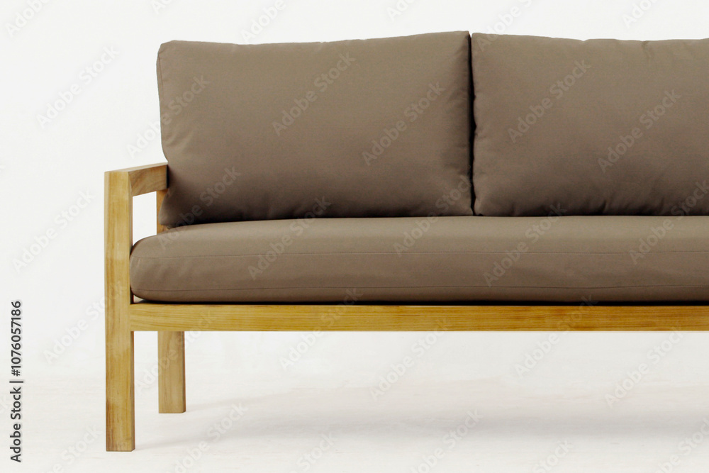 Modern wooden chairs with soft sofa seats Modern wooden chairs with soft sofa seats