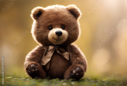 puppy teddybear innocence smiling cuddly comfortable smile brown art bear illustration 