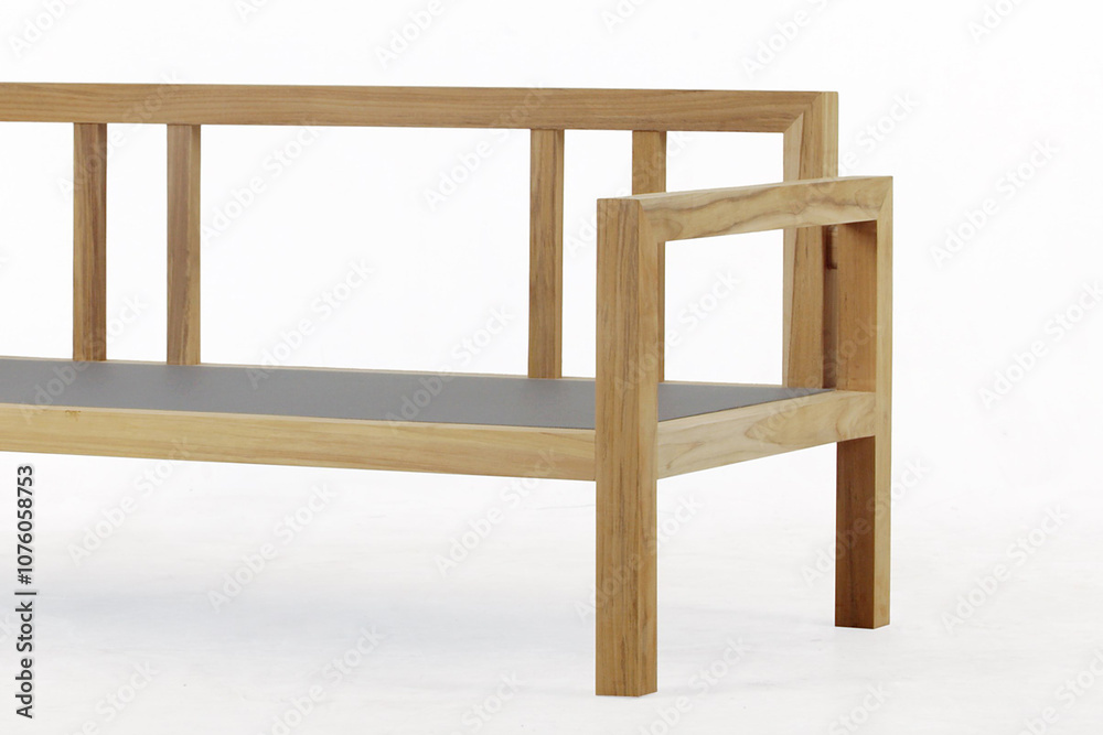 Modern wooden chair frame with natural colors Modern wooden chair frame with natural colors