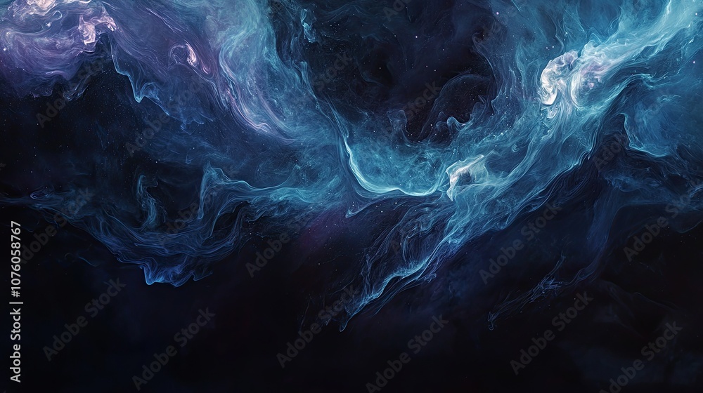 Cosmic Dreamscape: Swirling Nebula of Blue and Purple Hues Cosmic Dreamscape: Swirling Nebula of Blue and Purple Hues