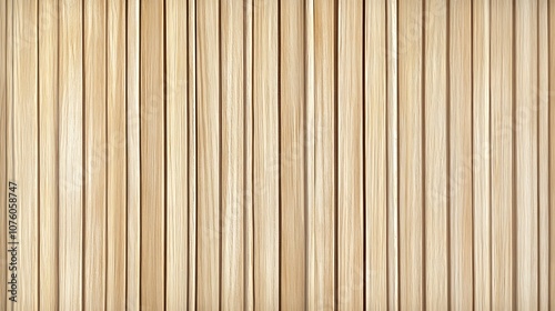  Wooden wall background with vertical slats, texture of natural wood paneling for interior design or backdrop. Wooden paneling wall. 