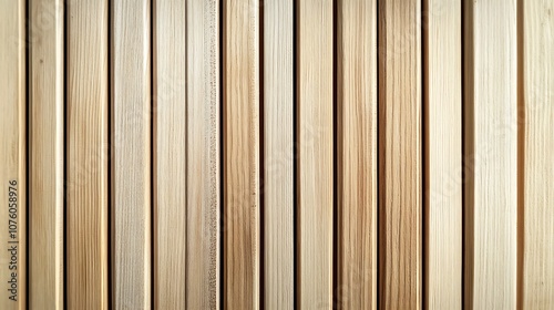  Wooden wall background with vertical slats, texture of natural wood paneling for interior design or backdrop. Wooden paneling wall. 