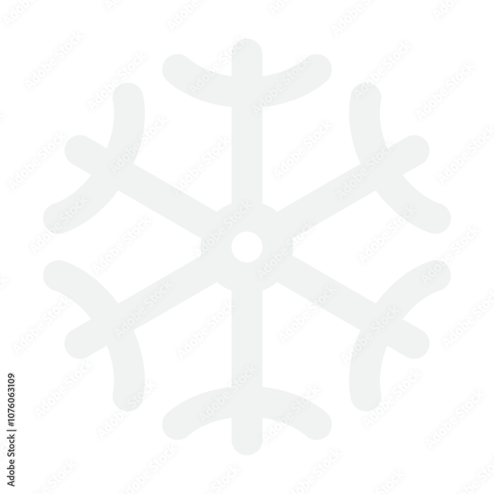 Obraz premium Snowflake Design Icon for Winter Themes