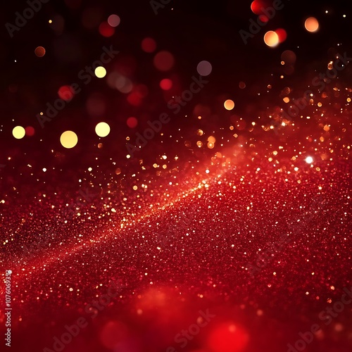  Red Sparkle Background for Festive Themes 