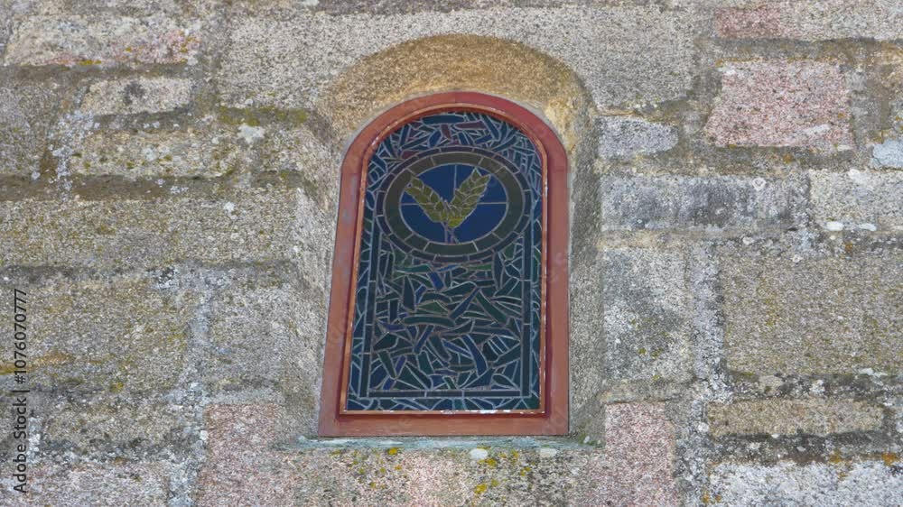 Window detail at Santa María de Parada de Outeiro church in Vilar de Santos, Ourense, Spain Window detail at Santa María de Parada de Outeiro church in Vilar de Santos, Ourense, Spain