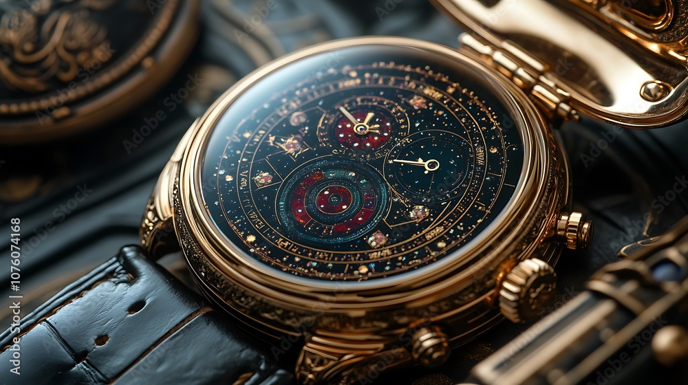 A digital watch face with high-definition graphics beside a classic pocket watch, intricate engravings contrasting with sleek, sharp digital design, vibrant colors against muted metallics. --ar 16:9 A digital watch face with high-definition graphics beside a classic pocket watch, intricate engravings contrasting with sleek, sharp digital design, vibrant colors against muted metallics. --ar 16:9