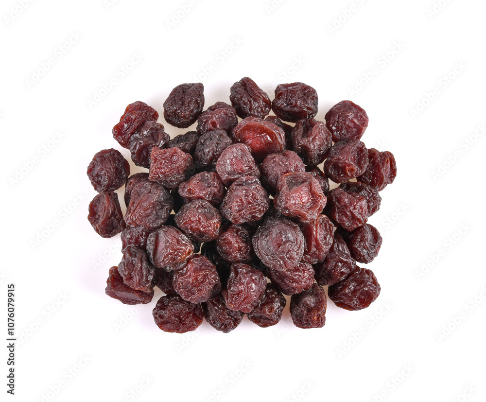 Green plums dried isolated on a white background. Top view Green plums dried isolated on a white background. Top view