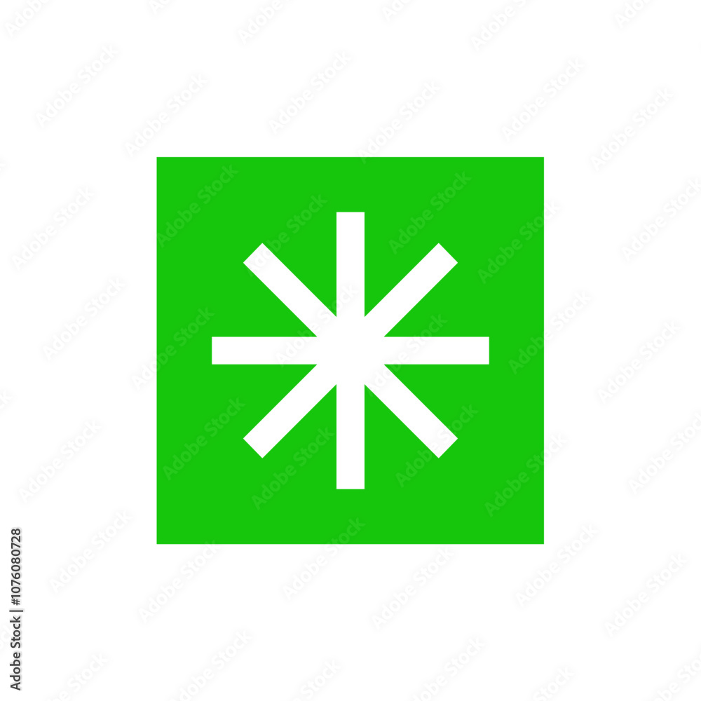 Green Square with Asterisk
Green Square with Asterisk