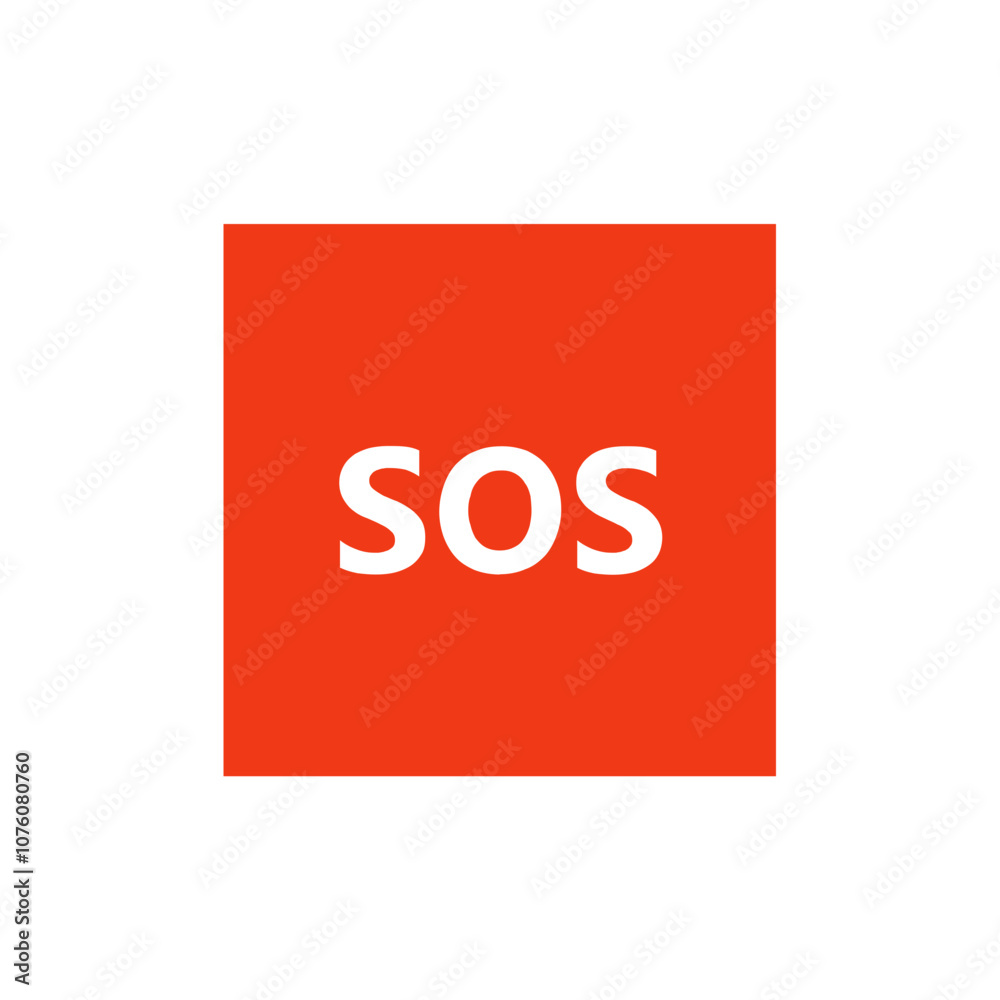 Red Square with Text 
