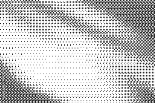 Pixel pattern background. Bitmap texture of retro computer game. Dotted dither gradient bg. Abstract glitch gradation screen tone with mosaic effect. Vector wallpaper