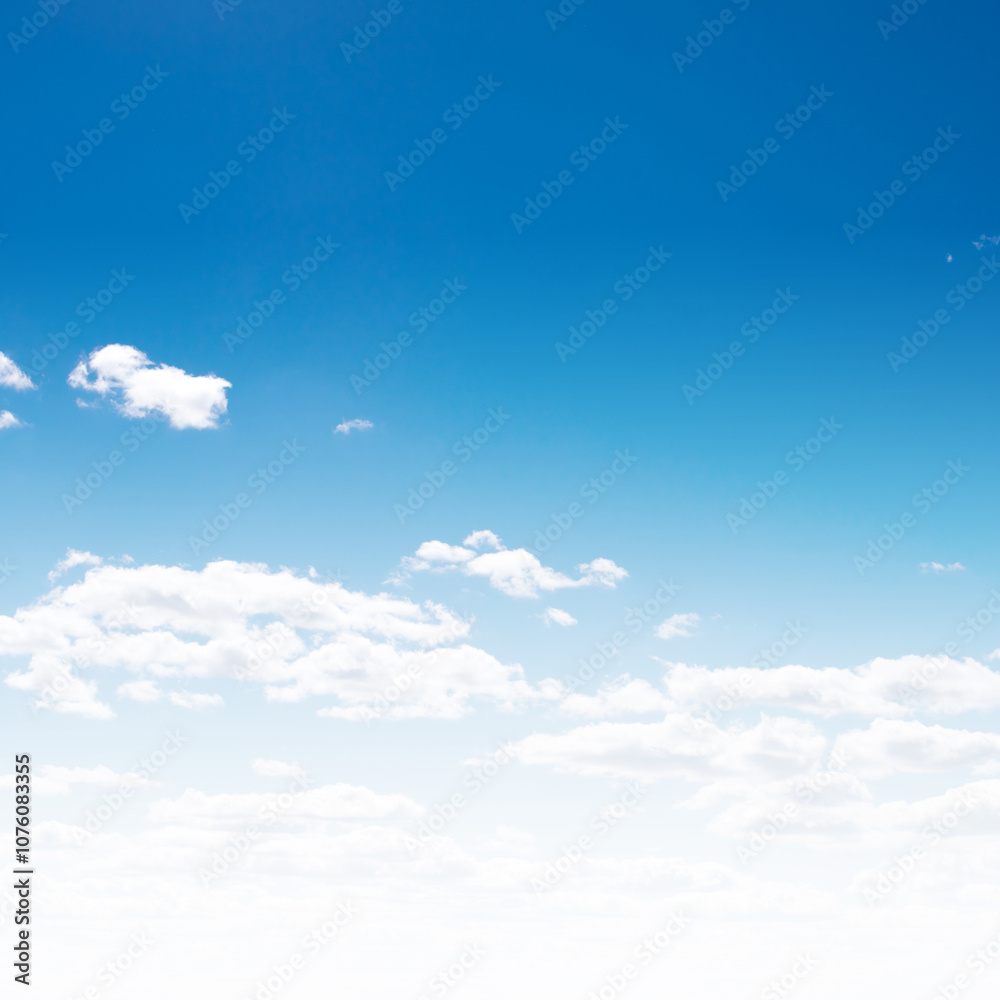 Clear sky and clouds