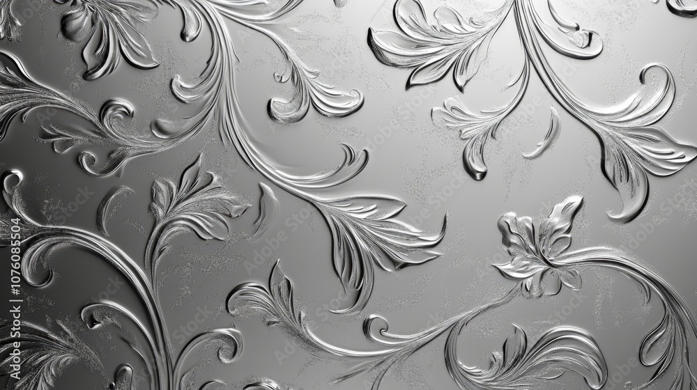 Shimmering Elegance - Luxurious Silver Pattern with Delicate Glittery Details for Fashion Backgrounds