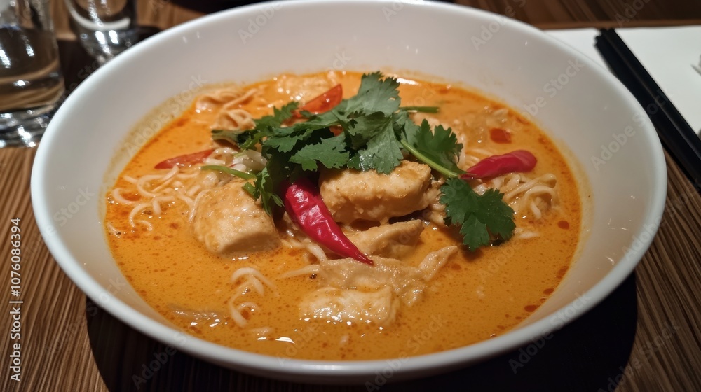 Spicy Chicken Noodle Soup in Vibrant Broth Spicy Chicken Noodle Soup in Vibrant Broth