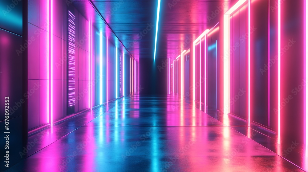 Abstract Futuristic Neon in the Metaverse Psychedelic Abstract Futuristic Neon in the Metaverse Psychedelic