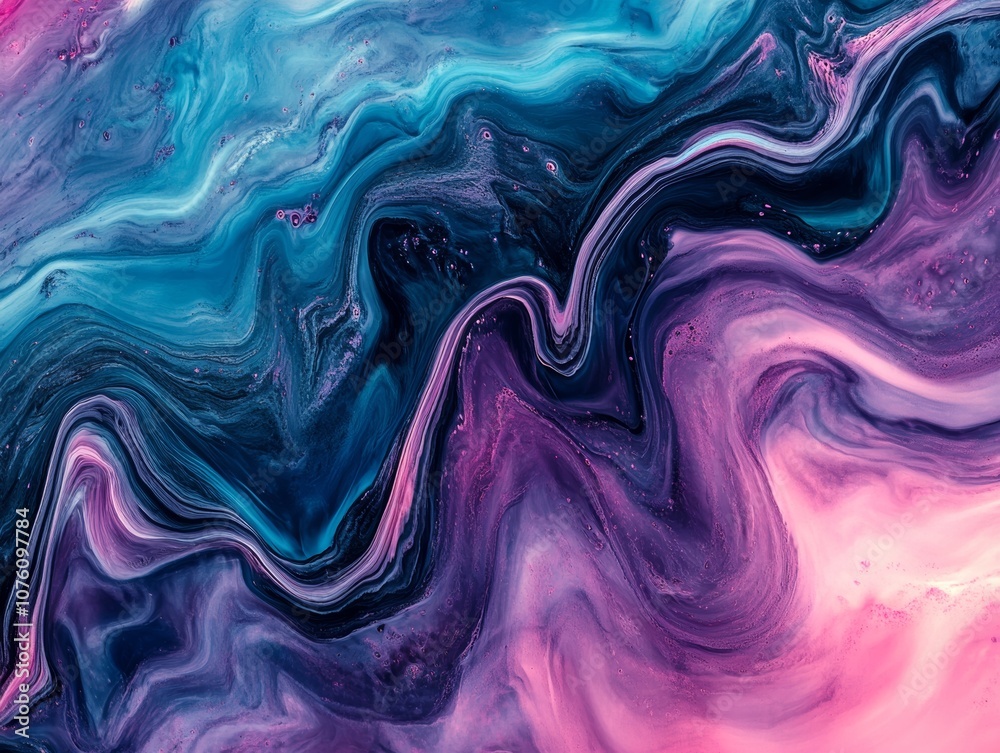 Obraz premium Flowing water liquid background - ai