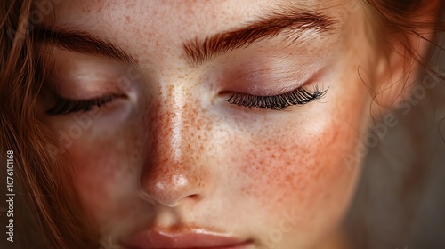 A girl with a calm expression curling her lashes, neutral backdrop adding focus, even lighting for smooth effect, hd resolution, realistic texture, photorealistic detail, sharp makeup focus,