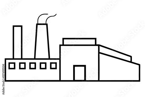 Factory | isolated vector illustration on white background