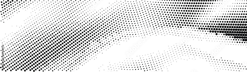 Tableau sur toile Abstract monochrome halftone background