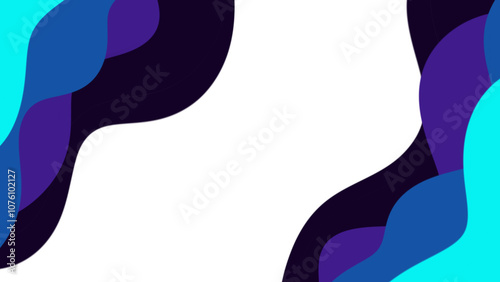 Abstract background with blue, purple, and black waves. 
