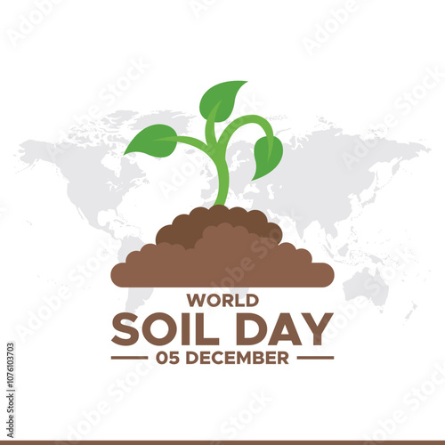 World Soil Day (WSD) Vector Illustration, greeting card, poster, banner, World Soil Day December 05 Background Vector Illustration